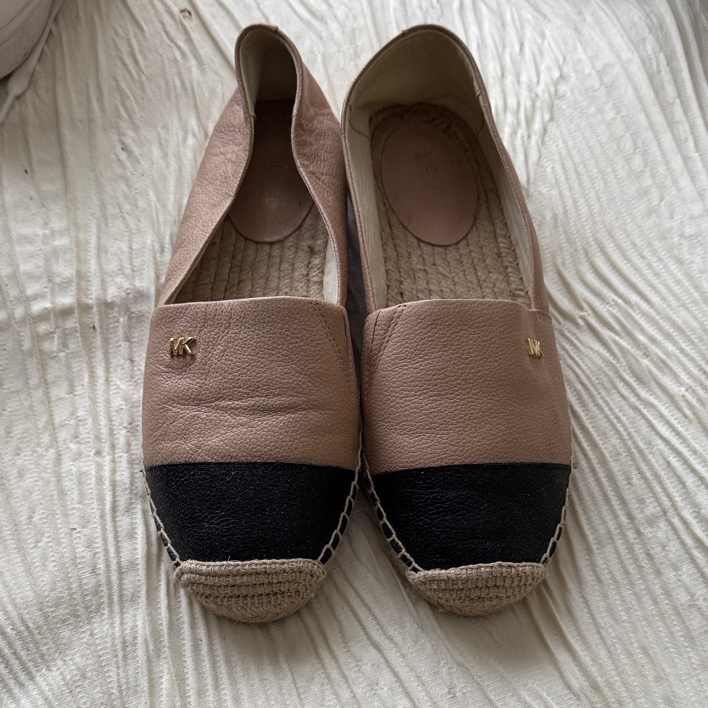 Michael Kors Beige and Black Espadrilles